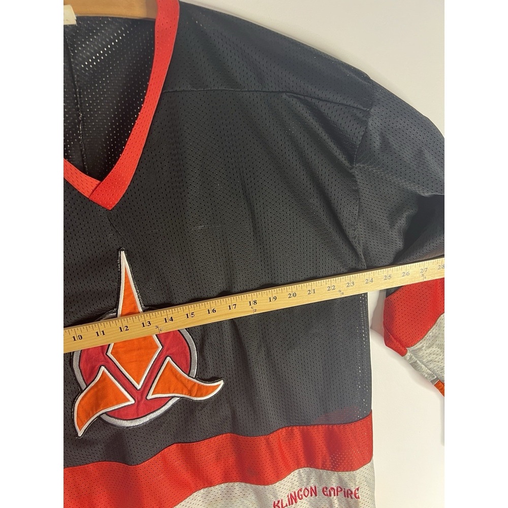 Rare Vintage 1996 Star Trek Klingon Empire Hockey Style Jersey One Size - Picture 9 of 13